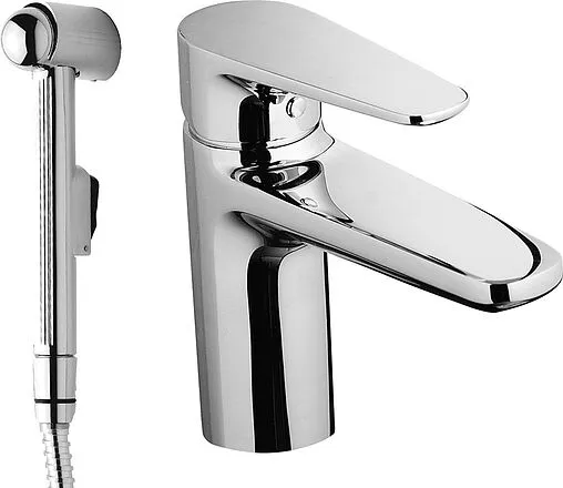 Смеситель для раковины с гигиеническим душем Am.Pm Inspire хром F5004000 Смеситель для раковины с гигиеническим душем Am.Pm Inspire хром F5004000