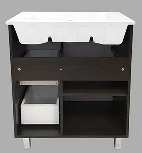 Тумба-умывальник напольная Comforty Манчестер 75 белый/венге Тумба-умывальник напольная Comforty Манчестер 75 белый/венге, 5
