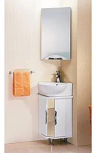 Шкаф-зеркало Aqwella Delta R белый Del-m.04.33, 4