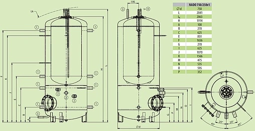 Буферная емкость Drazice NADO 750/250 v1 121680374