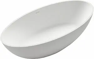 Ванна отдельностоящая из искусственного камня Treesse Carezza 180x85 белый V308BL, 1