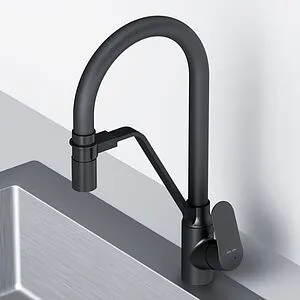 Смеситель для кухни с подключением к фильтру Am.Pm Like чёрный матовый F8007822, 4