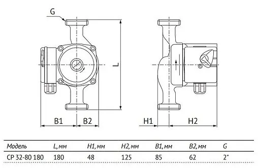 Насос циркуляционный Unipump CP 32-80 180 77870