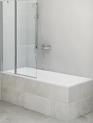 Шторка на ванну 1000мм прозрачное стекло Roltechnik TV2/970 732-9700000-00-02