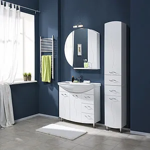 Шкаф-зеркало Aquanet Моника 85 R белый 00186775 Шкаф-зеркало Aquanet Моника 85 R белый 00186775, 5
