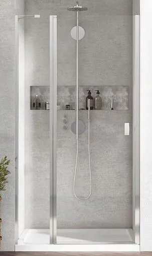 Дверь в нишу 1000мм прозрачное стекло Radaway NES DWJ II 90 L 10036100-01-01L