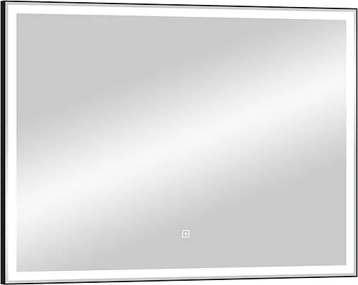 Зеркало с подсветкой Continent Aralia Led 100x80 чёрный ЗЛП1241