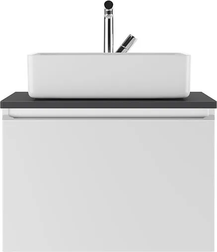 Тумба под умывальник подвесной Домино Senator 60 белый/графит DS4304T