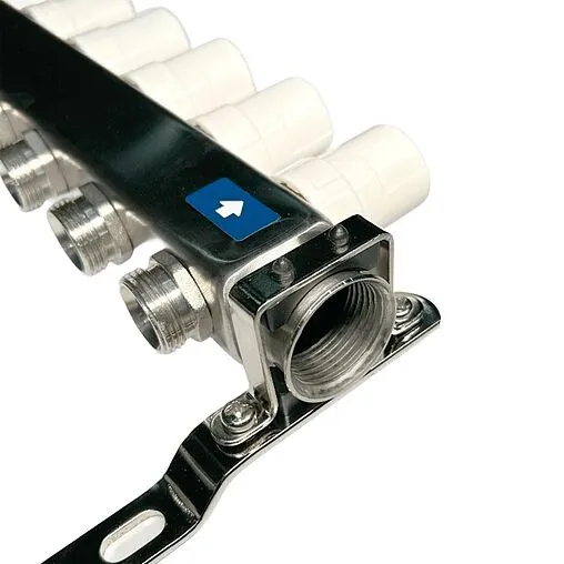 Группа коллекторная без расходомеров 9 отводов 1&quot;в/в x ¾&quot;ек Uni-fitt OPTIMAL 451B4309.RU