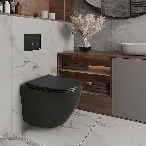 Унитаз подвесной безободковый Toni Arti Russi черный TA-1900BM