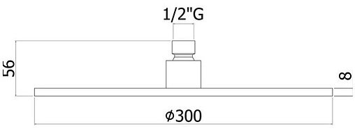 Лейка верхнего душа Paffoni Master King розовое золото ZSOF079ROSE