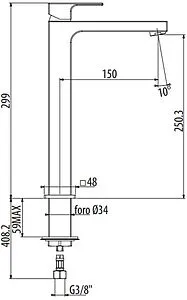 Смеситель для раковины Gattoni Kubik хром 2584/25C0 Смеситель для раковины Gattoni Kubik хром 2584/25C0, 2