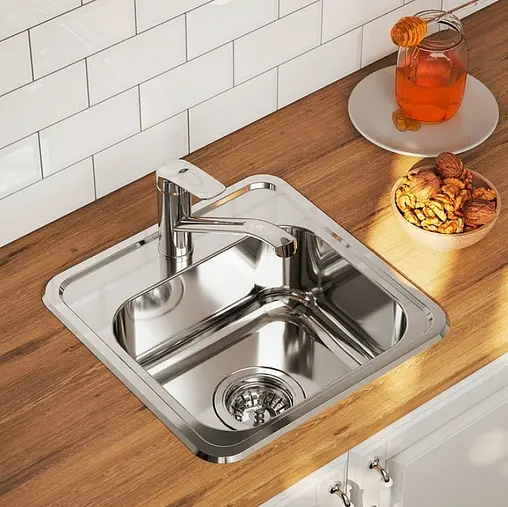 Мойка кухонная IDDIS Strit 38 хром STR38P0i77