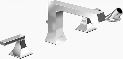 Смеситель на борт ванны на 4 отверстия Villeroy&amp;Boch Classic хром TVT10100100061