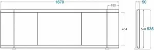 Экран для ванны фронтальный Alavann Crystal 170 белый 1707 Экран для ванны фронтальный Alavann Crystal 170 белый 1707, 2