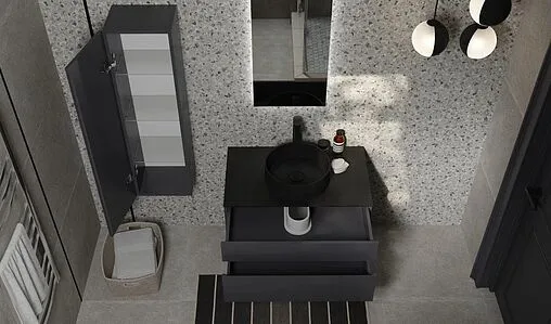 Тумба-умывальник подвесная Raval Decent 80 антрацит Dec.01.80/A/RL