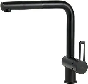 Смеситель для кухни с выдвижным изливом Paffoni Ringo чёрный матовый RIN185NO Смеситель для кухни с выдвижным изливом Paffoni Ringo чёрный матовый RIN185NO, 1