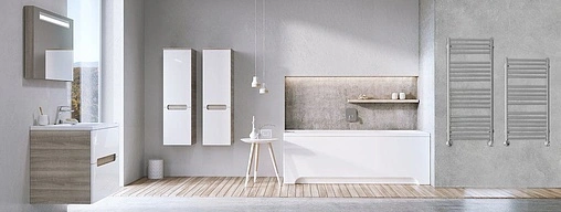 Полотенцесушитель водяной лесенка Ravak Norma 500 x 800_W полированная сталь X04000083678