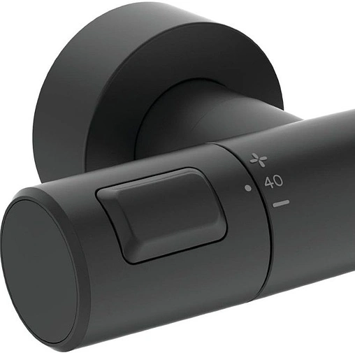 Душевая система с термостатом для душа Ideal Standard Ceratherm чёрный матовый BC748XG