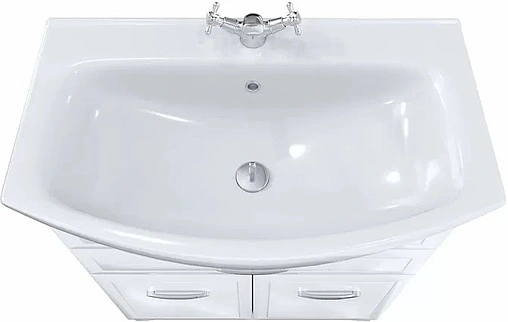 Тумба-умывальник напольная Milardo Victoria 75 белый VIC75W1M95+0027500M28