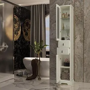 Шкаф-пенал напольный Opadiris Риспекто 30 L слоновая кость 00-00005829, 4