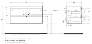 Тумба-умывальник подвесная BelBagno KRAFT 100 Rovere Nebrasca Nature KRAFT-1000-2C-SO-RNN+ Тумба-умывальник подвесная BelBagno KRAFT 100 Rovere Nebrasca Nature KRAFT-1000-2C-SO-RNN+, 2