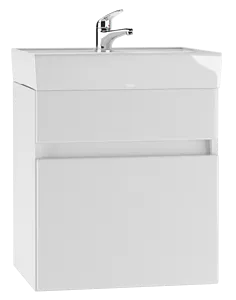 Тумба под умывальник подвесная Айсберг Енисей 50 белый DA3008T, 1