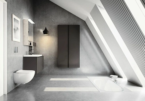 Комплект 6 в 1 Geberit Acanto 500.301.KJ.A с кнопкой Sigma 20 115.882.11.1 белый глянцевый Комплект 6 в 1 Geberit Acanto 500.301.KJ.A с кнопкой Sigma 20 115.882.11.1 белый глянцевый