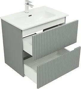 Тумба-умывальник Aquanet Джейн 70 мисти грин 00313317+, 4