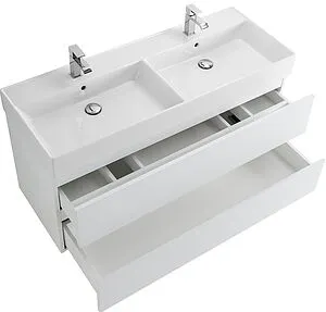 Тумба под умывальник подвесная Cezares Molveno 46 120 Bianco Ghiaccio MOLVENO 46-120-2C-SO-2-BG Тумба под умывальник подвесная Cezares Molveno 46 120 Bianco Ghiaccio MOLVENO 46-120-2C-SO-2-BG, 3