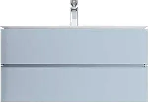 Тумба под умывальник подвесная Am.Pm Sensation 100 светло-голубой M30FHX1002BG, 1
