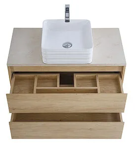 Тумба-умывальник подвесная BelBagno KRAFT 90 Rovere Nebrasca Nature KRAFT-900-2C-SO-RNN+, 5