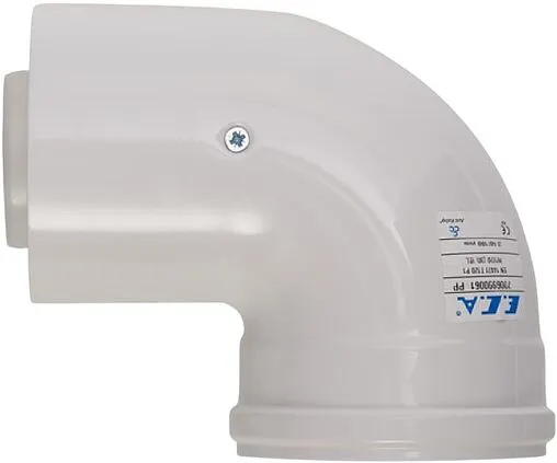 Колено для дымохода Ø 80/125мм ∠ 90° (PP) для конденсационных котлов E.C.A. AB63 7006721466