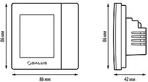 Беспроводной комнатный терморегулятор ZigBee 230В Salus SMART HOME белый VS10WRF Беспроводной комнатный терморегулятор ZigBee 230В Salus SMART HOME белый VS10WRF, 1