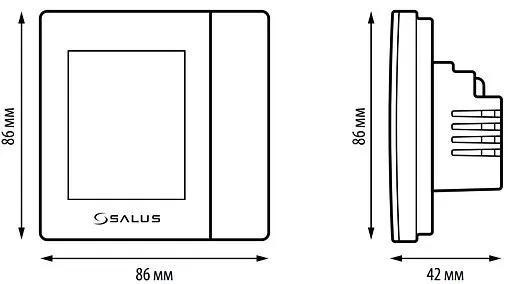 Беспроводной комнатный терморегулятор ZigBee 230В Salus SMART HOME белый VS10WRF