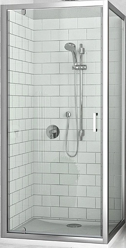 Душевое ограждение 900x900мм прозрачное/матовое стекло Roltechnik Lega Line LLDO1+LLB/900 551-9000000-00-21+553-9000000-00-21