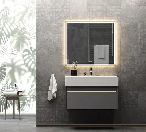 Тумба под умывальник подвесная Kerama Marazzi Logica 90 стальной серый LOG.90.2\ST