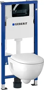 Комплект 5 в 1 Geberit Renova Rimfree 500.103.DW.R с кнопкой Delta 51 115.105.DW.1 черный глянцевый Комплект 5 в 1 Geberit Renova Rimfree 500.103.DW.R с кнопкой Delta 51 115.105.DW.1 черный глянцевый, 1