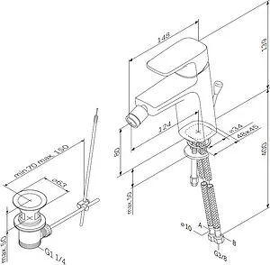 Смеситель для биде Am.Pm Jump хром F7283100, 2