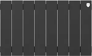 Радиатор биметаллический 8 секций Royal Thermo PianoForte 300 Noir Sable RTPNS30008 Радиатор биметаллический 8 секций Royal Thermo PianoForte 300 Noir Sable RTPNS30008, 2