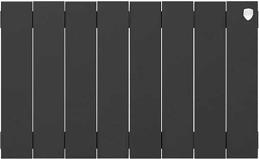 Радиатор биметаллический 8 секций Royal Thermo PianoForte 300 Noir Sable RTPNS30008