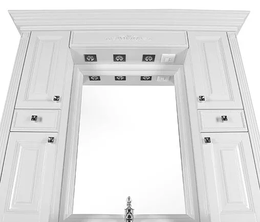 Шкаф-зеркало Aquanet Кастильо 140 белый 183174