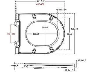 Крышка-сиденье для унитаза с микролифтом Allen Brau Reality Smartfix антрацит 4.32007.AN Крышка-сиденье для унитаза с микролифтом Allen Brau Reality Smartfix антрацит 4.32007.AN, 2