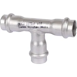 Тройник пресс соединительный 18мм Sanha NiroSan 9130 6913018, 4