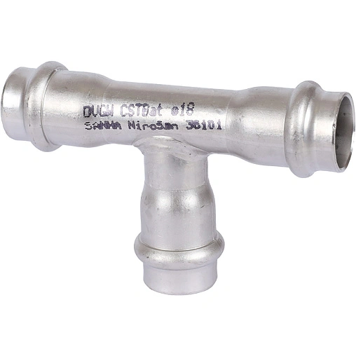 Тройник пресс соединительный 18мм Sanha NiroSan 9130 6913018