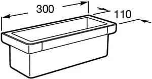 Полка Roca Tempo чёрный 817028022, 2