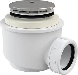 Сифон для душевого поддона AlcaPlast хром A47CR-50, 1