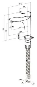 Смеситель для кухни Am.Pm Bliss L хром F5300064, 2
