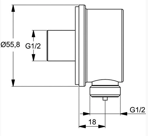 Комплект для душа 6 в 1 Ideal Standard Esla хром BD002XC
