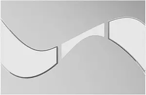 Клавиша смыва для унитаза Sanit Hela 16.736.00..0006 кнопки/белый глянцевый, панель/хром глянцевый Клавиша смыва для унитаза Sanit Hela 16.736.00..0006 кнопки/белый глянцевый, панель/хром глянцевый, 1